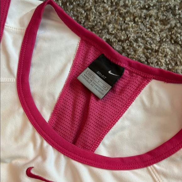 Nike Pink and White Athletic Tank - Picture 2 of 3